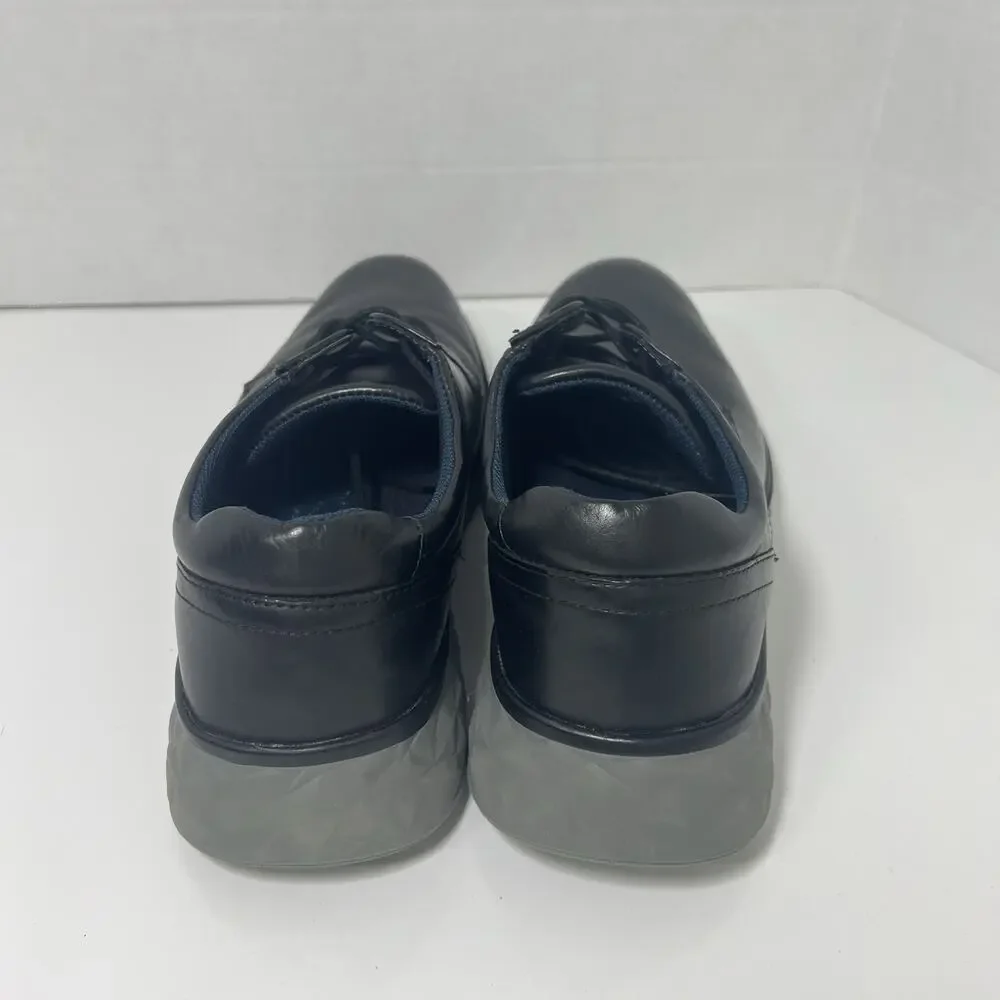 Johnston & Murphy Connor Plain Toe Derby Shoes Men's Black Size US 9M EU42 NEW